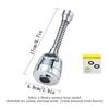 2/3 Modes Sink Faucet Extender 360 Degree Rotating Filter Extension Tube Water-Saving Pressurized Extender for Bathroom Kitchen