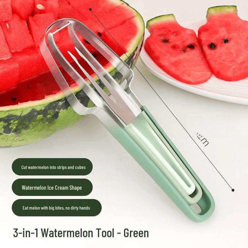 3-in-1 Stainless Steel Watermelon Slicer Set