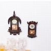 Zinc Zinc Alloy Material Dollhouse Wall Clock Movable Pendulum Simulated Furniture Model  Living Room Decor