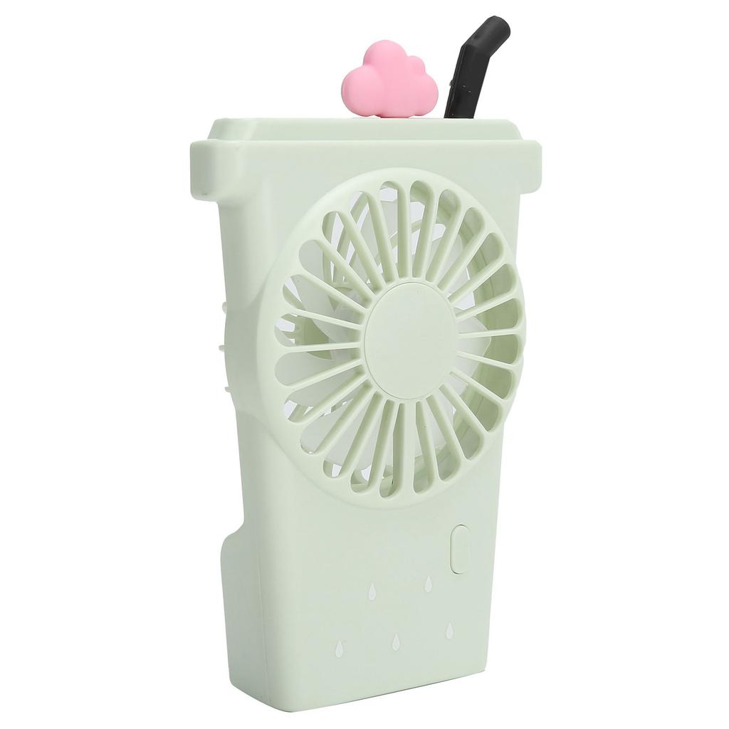 Handheld Mini Fan USB Rechargeable Electric Desk Portable Cartoon 3 Speeds for Home Outdoors