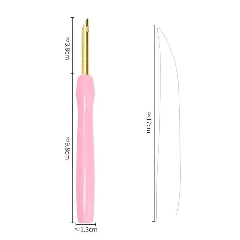 Garn Nadel Stich Werkzeuge 3,5/5mm Punch Needle Stickerei-Sets Kunststoffe Stickerei Stift Häkeln Stricken DIY Handwerk Nähen