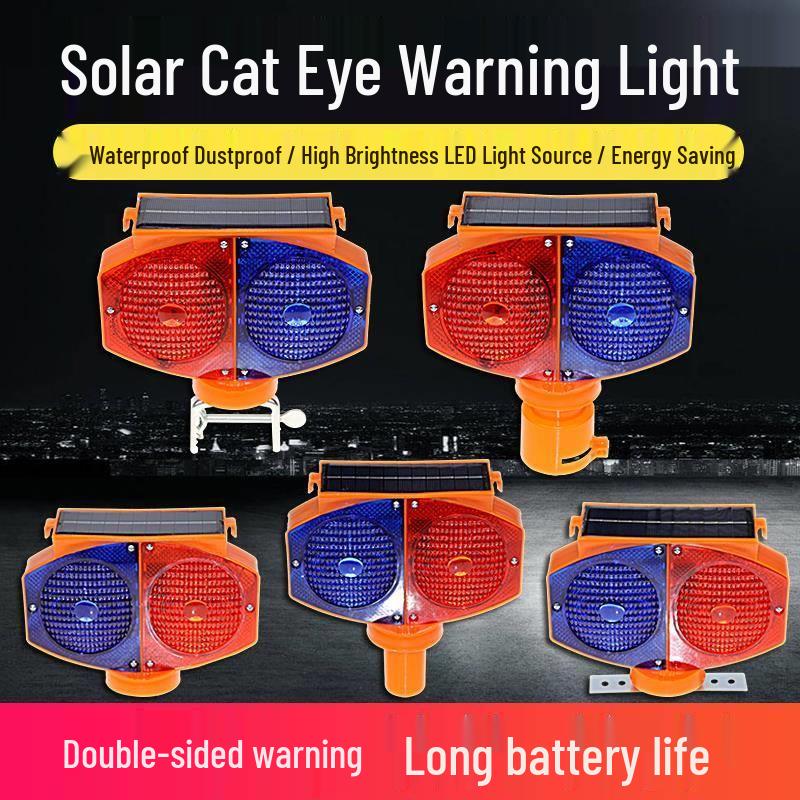 Solar LED Strobe Warning Light for Road Construction and Safety Cones