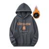 American 420G Carbon Brushed Machine Embroidery Sweatshirt Men's Autumn and Winter Fleece-lined Thickened Export Cattle Goods Hooded Outwear