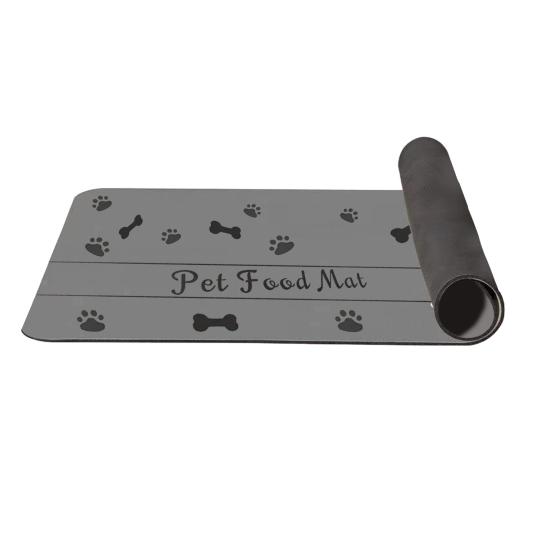 Pet Food Mat Quick Dry Absorbent Pet Feeding Mat Anti-Slip Diatom Mud Dog Cat Water Bowl Mat Pet Supplies for Food And Water