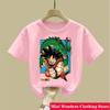 Anime Dragon Ball Son Goku  Print Kids T Shirt Summer Fashion Casual T-shirt Boy Girl Unisex Children's Clothing Tshirt Tops