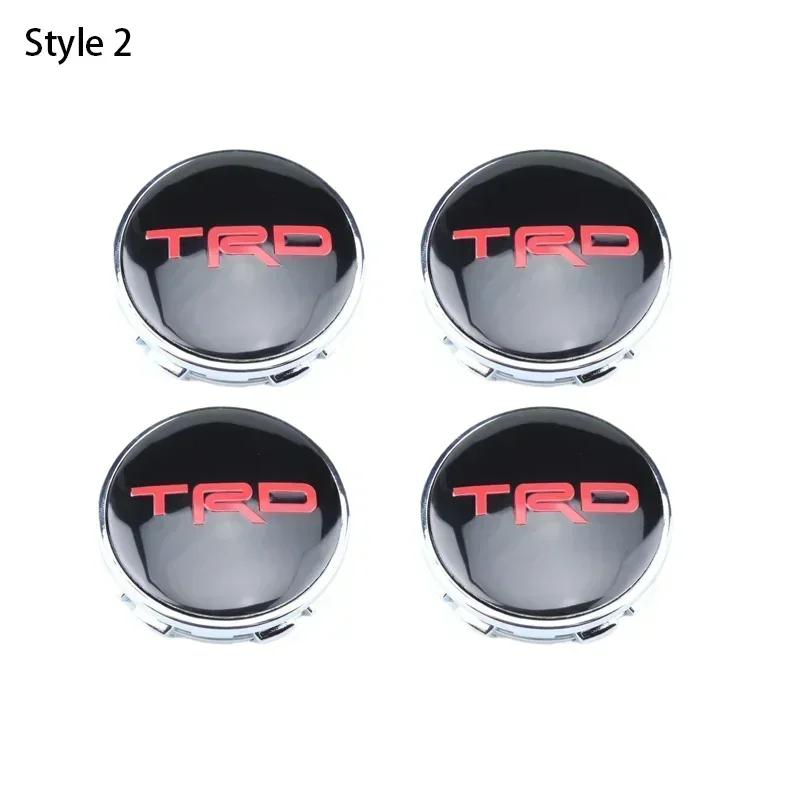 4pcs 60mm Car Tyre Wheel Center Hub Cap Badge For Toyota C-hr Prado Rav4 Yaris Hilux Prius Avensis Corolla Camry Accessories