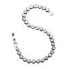 SOGRIA Factory Kupfer-Tennisarmband 4mm Zirkonia Silberbeschichtet Krappenfassung Sichere Armbandschließe Verstellbare Länge