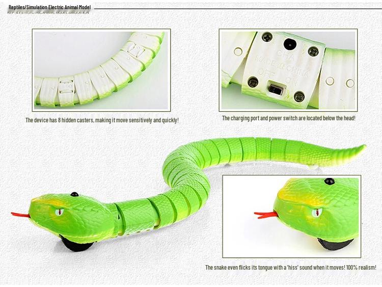 Remote Control Electric Prank Snake Toy - Simulated Rattlesnake Movement
