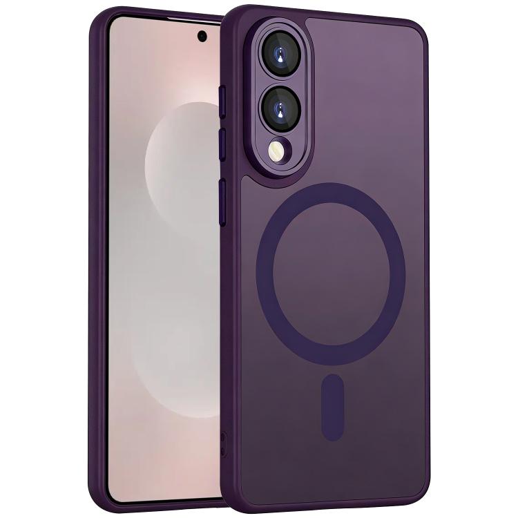 

XDcase Skin Feel Magnetic Frosted Phone Case with Lens Film For Samsung Galaxy S25 Edge 5G фиолетовый