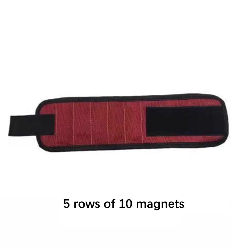 

Магнитный браслет для удержания винтов, гвоздей, сверл, ремни для держателей инструментов на запястье с сильными магнитами, крутые гаджеты as the picture