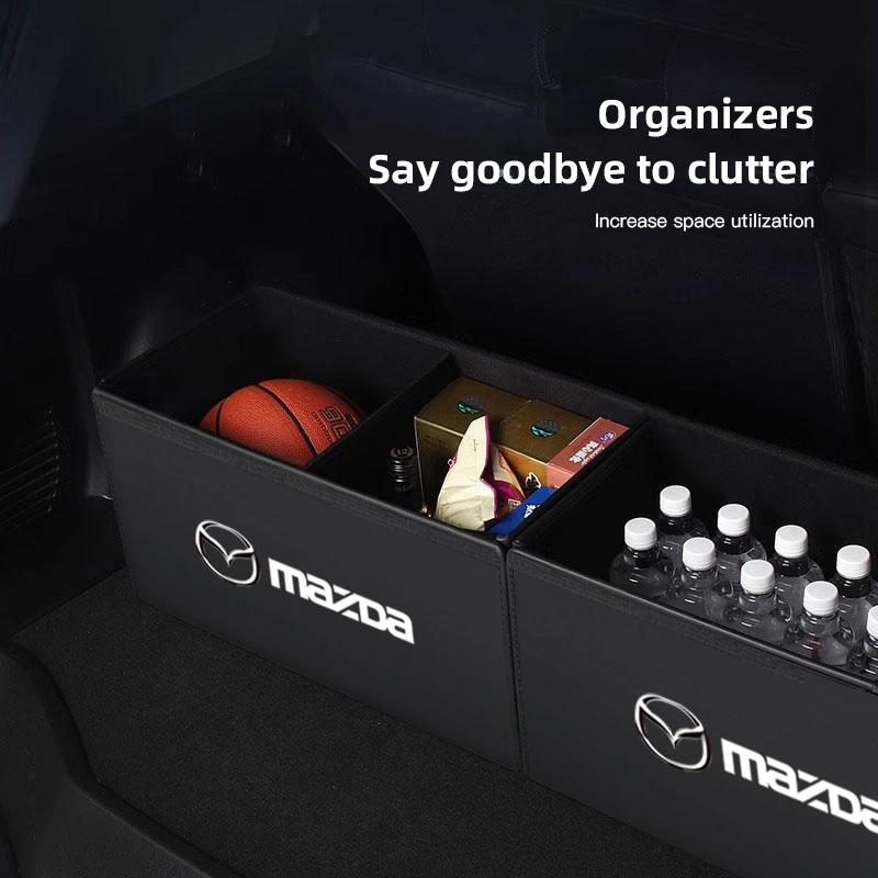Car Trunk Organizer Box Large Capacity Storage Bag Auto Tools For Mazda 2 6 CX-5 CX-80 CX-70 CX-90 MX-30 CX-60 CX-50 CX-30 BT-50 K2