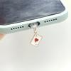 1pc Aluminum Alloy Jack Accessory, Fashionable A and Poker Set Pendant,mobile Phone Decorations small Gift