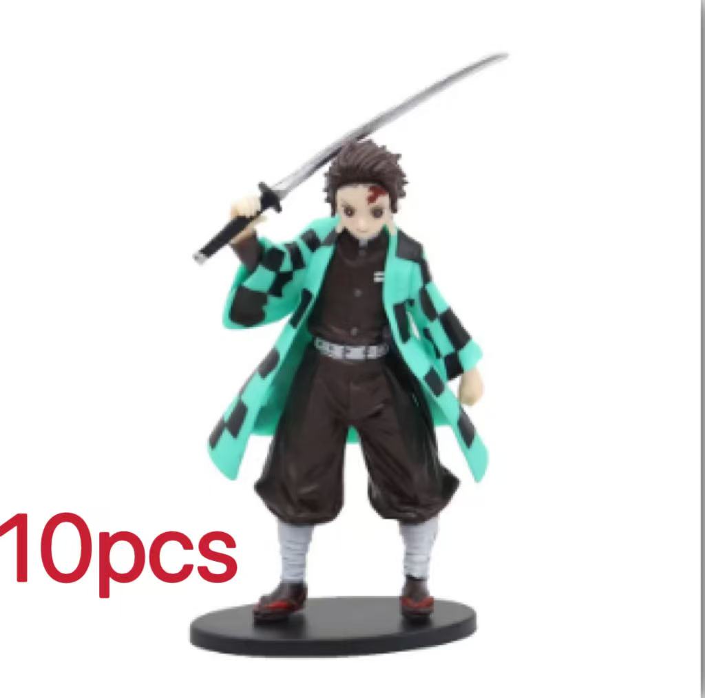 16 Anime Devil Killer Ghostbusters Character Kamado Tanjirou Action Character Agatsuma Zenitsu Nezuko Warrior PVC Model Toys