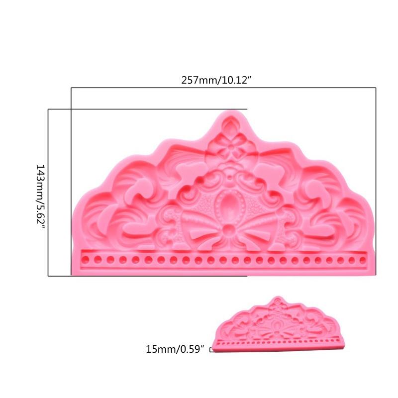 Cute Crown Shape Sugar Craft Paste Mold Chocolate Candy Art Silicone Soap Mold Household Candle Molds DIY Handmade