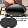 6Pcs Round Non-Stick Mat Pan Fry Liner Sheet Cooking Wok Kitchen Baking Pad BBQ Baking Mats Diameter 24cm Portable Kitchen Tools