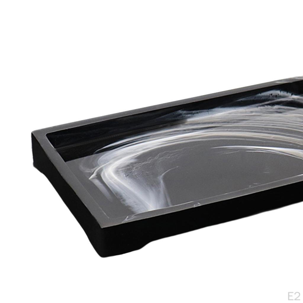 Elegante Marmerhars Badkuip Tray met Ondersteuningsstandaard