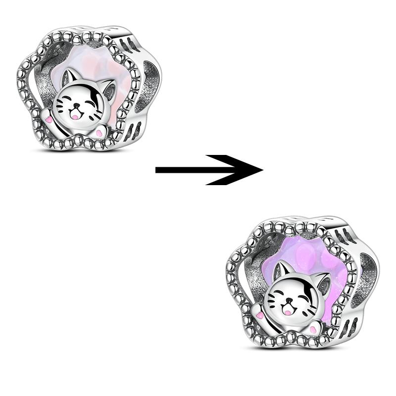 

Copper Luminous Charms Beads Whale Shark Firefly Owl Dangle For Women Girls Original Bracelet Diy Jewelry Gifts