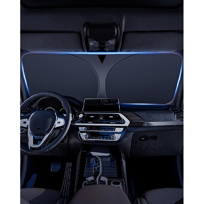 BESTVIEW Front Windshield Sun Shade Compatible With GMC Sierra 1500 2500 3500 -2024, Foldable Reflective Sunshade For Car Front Window, 3 Layers 210T