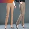 High Waist Trousers Women's Fashion Casual Pants Black Khaki Navy Blue Slacks Women Pantalones