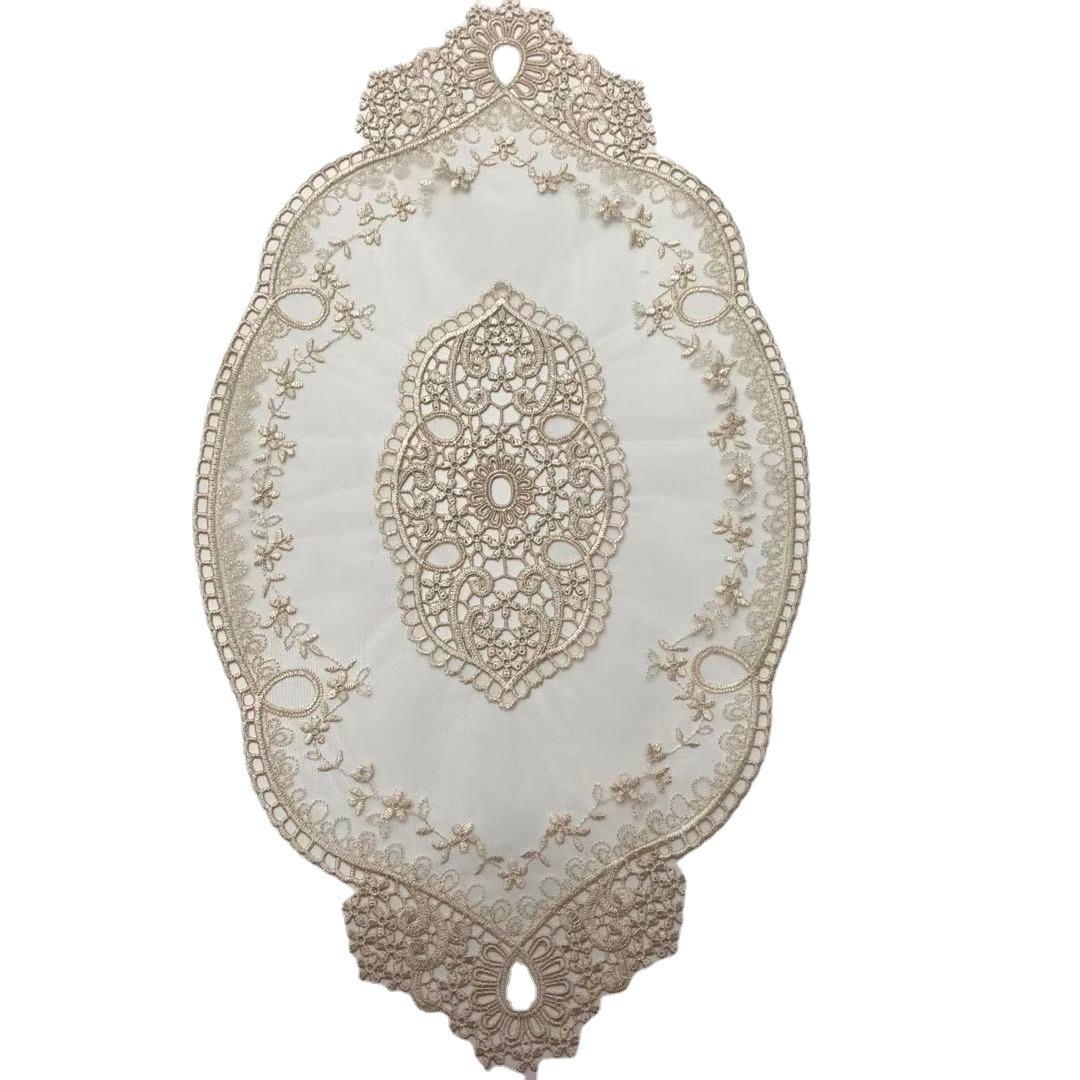 

Кружево вышитое винтажное кружево чехол для подставки под прибор полотенце коврик для чайного столика декоративный орнамент скатерть флаг кофейный