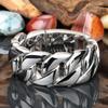 Punk Titanium Steel Ring Lacné šperky Príslušenstvo Šperky Pánske prstene Halloween Pánske prstene Cool Things Hrubé prstene