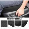 Wuyaoyao Car Seat Bottom Cover, Anti-Slip Leather Car Front Seat Cushion Pad, Full Wrap Bottom Auto Seat Protector with Pocket, Universal Front Seat