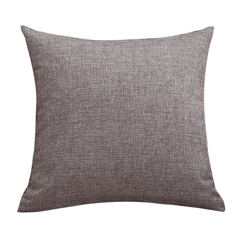 Elegant Solid Color Square Lumbar Support Cushion for Car or Office - Thickened Throw Pillow for Sofa and Living Room (50 Cm Backrest)