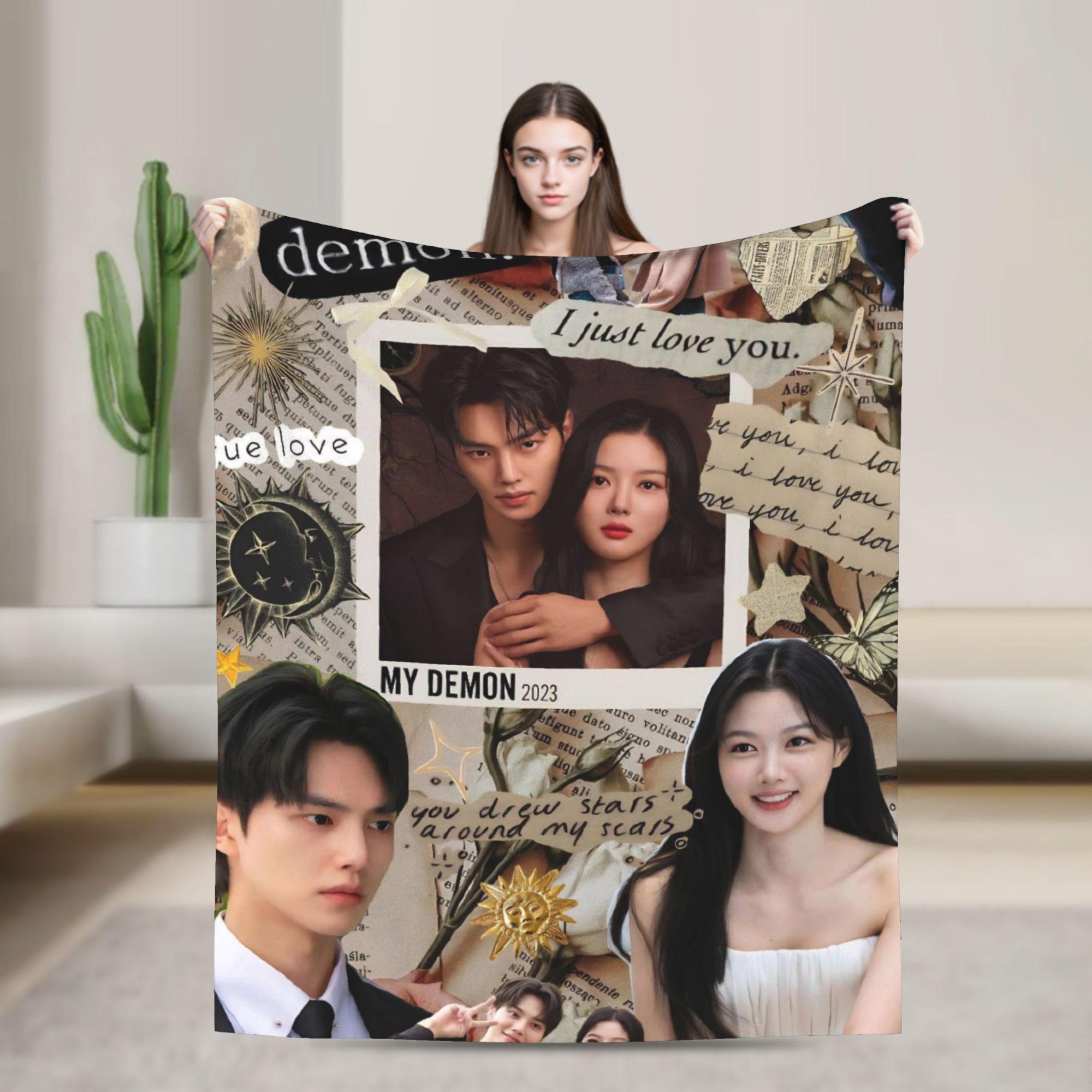 

Song Kang my demon actor Flannel Blanket Warm Bedding Throws for Couch Bed Decorative Fashion Bedspread Sofa Bed Cover 30x40in