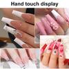 Nail Art Beginner Crystal Nail Kit White Clear Pink Powder Set 12 Colors Glitter French Nail Tips