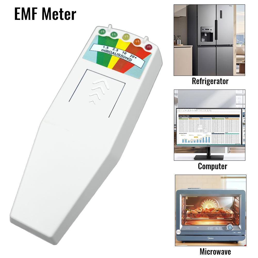 5-LED EMF Meter Magnetic Field Detector Ghost Hunting Paranormal Equipment Tester Portable Counter Professional EMF Meter Tester