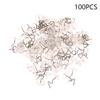 100 Pcs Clear Heads Twist Pins Fastener for Upholstery Blanket Chair Sofa Fixing Decorate Pins Repair Loose Drapery Pins