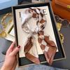 70cm Square Silk-Like Scarf Women Lightweight Fashion Accessory Office Chic Neck Wrap Stylish Print Design
