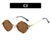 Unpolarisiert Neue Vintage Rhombus Punk Hip Hop Sonnenbrille Damen Koreanisch Quadratisch Kleiner Rahmen Metall Klein Persönlichkeit Verlauf Sonnenbrille Shades