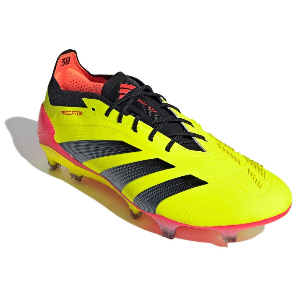 New Adidas Predator 24 Elite Low Fg Team Solar Yellow Core Black Solar Red IF5441