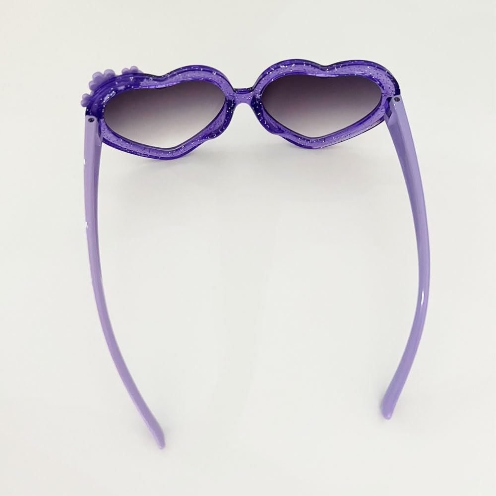 OZPYKAE Girl Heart Flower Sunglasses,Heart Shaped Cute Glasses UV 400 Protection Outdoor Girl Boy Gifts Eyewear Sunglasses