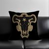 Hot Anime Cartoon Black Clover Pillow Case Anti-Dustmite Pillowcase Invisible Zipper Silky Short Plush Sofa Cushion Cover