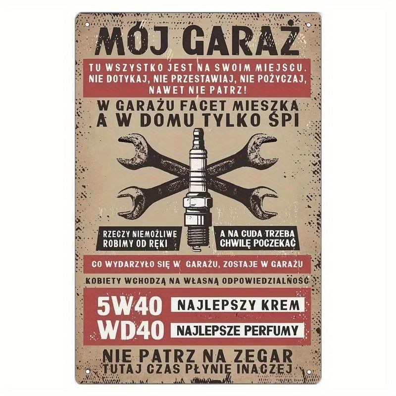 2D Flat Universal Design Iron Tin Sign with Robust Durable Construction and Enhanced Weather-Resistant Features for Wall Decor