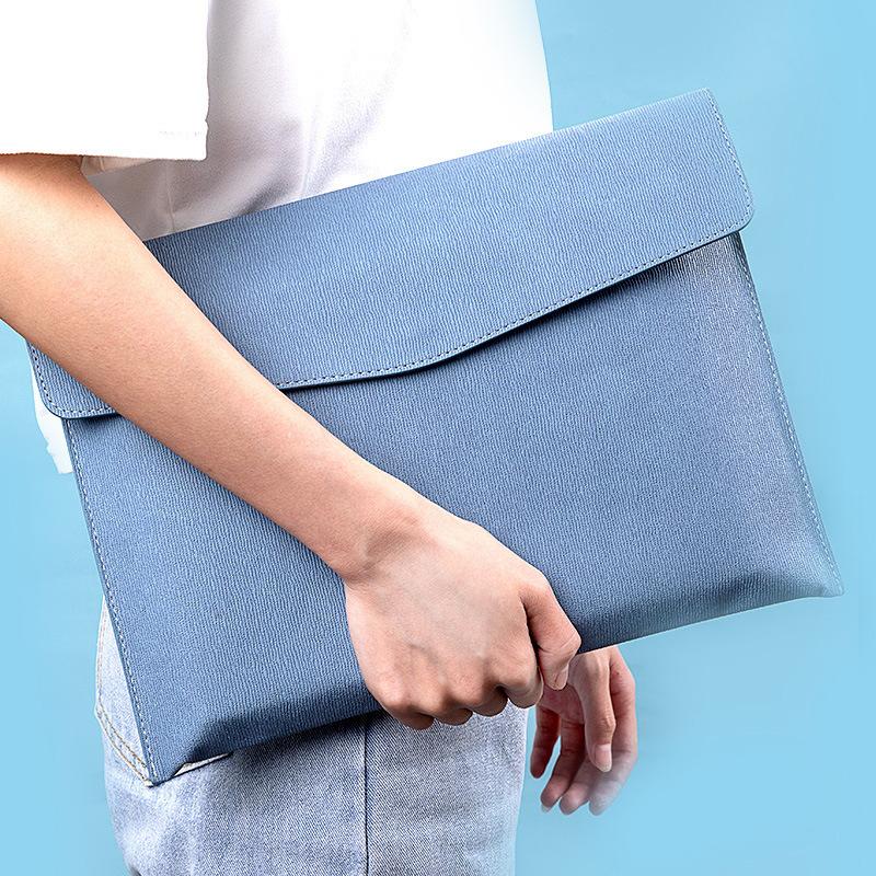 Professional Custom Leather Business Portfolio Bag A4 Document Folder Binder with Card Holder Custom Logo Presentation Folder