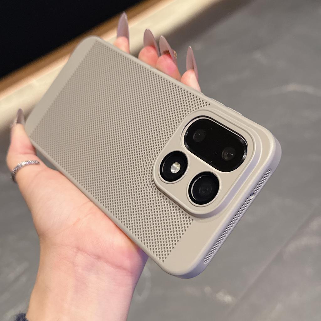 Breathable Heat Dissipation Thin PC Phone Case For Oneplus 15 13 12 T R ACE 5 3 Glass Lens Film Protection Cooling Mesh Cover