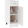 vidaXL Schubunterschrank Lyon Weiß 30x46x81,5 cm Holzwerkstoff