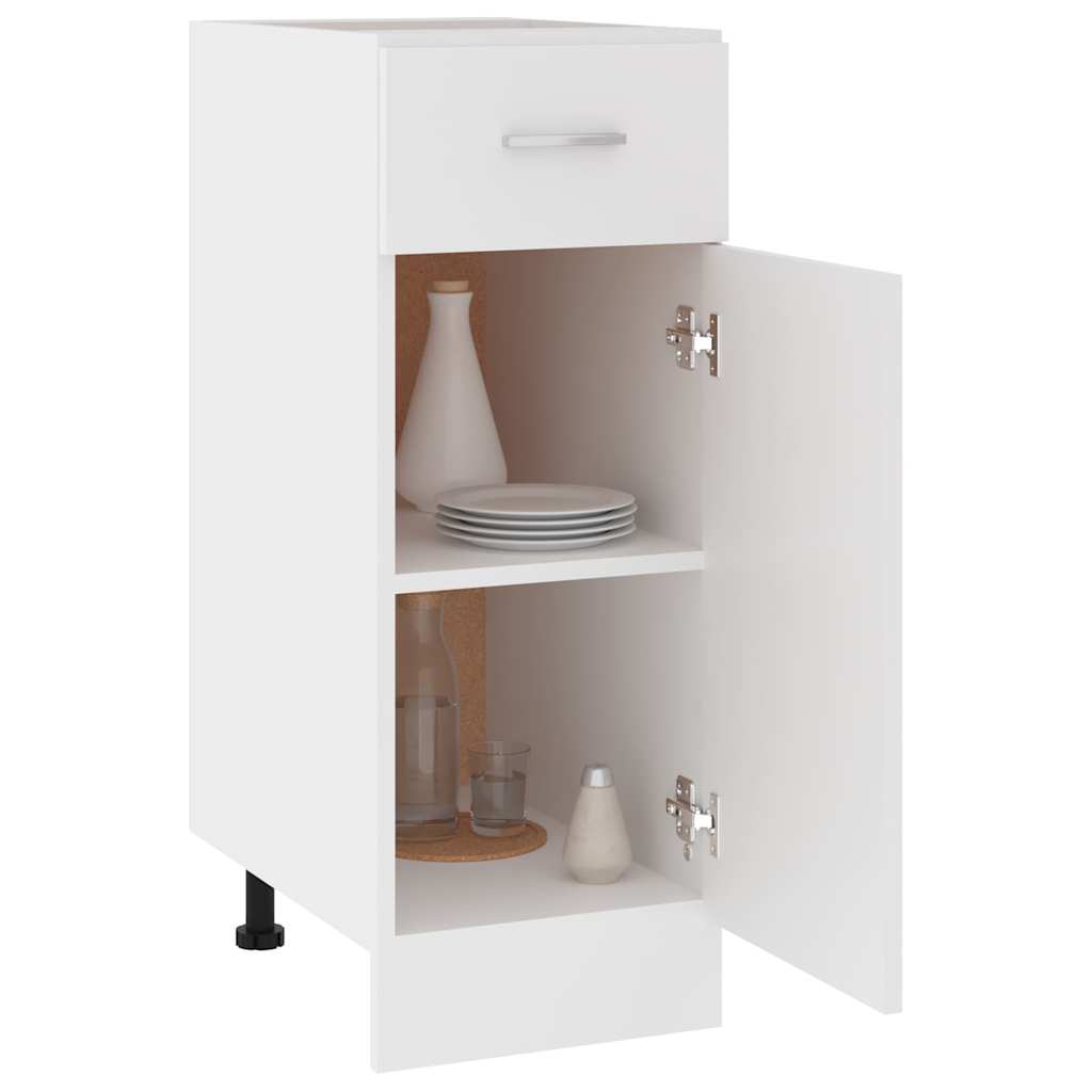 vidaXL Schubunterschrank Lyon Weiß 30x46x81,5 cm Holzwerkstoff