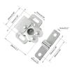 5pcs Zinc Plated Door Buckles Cabinet Door Catches Suitable for Drawers Lockers