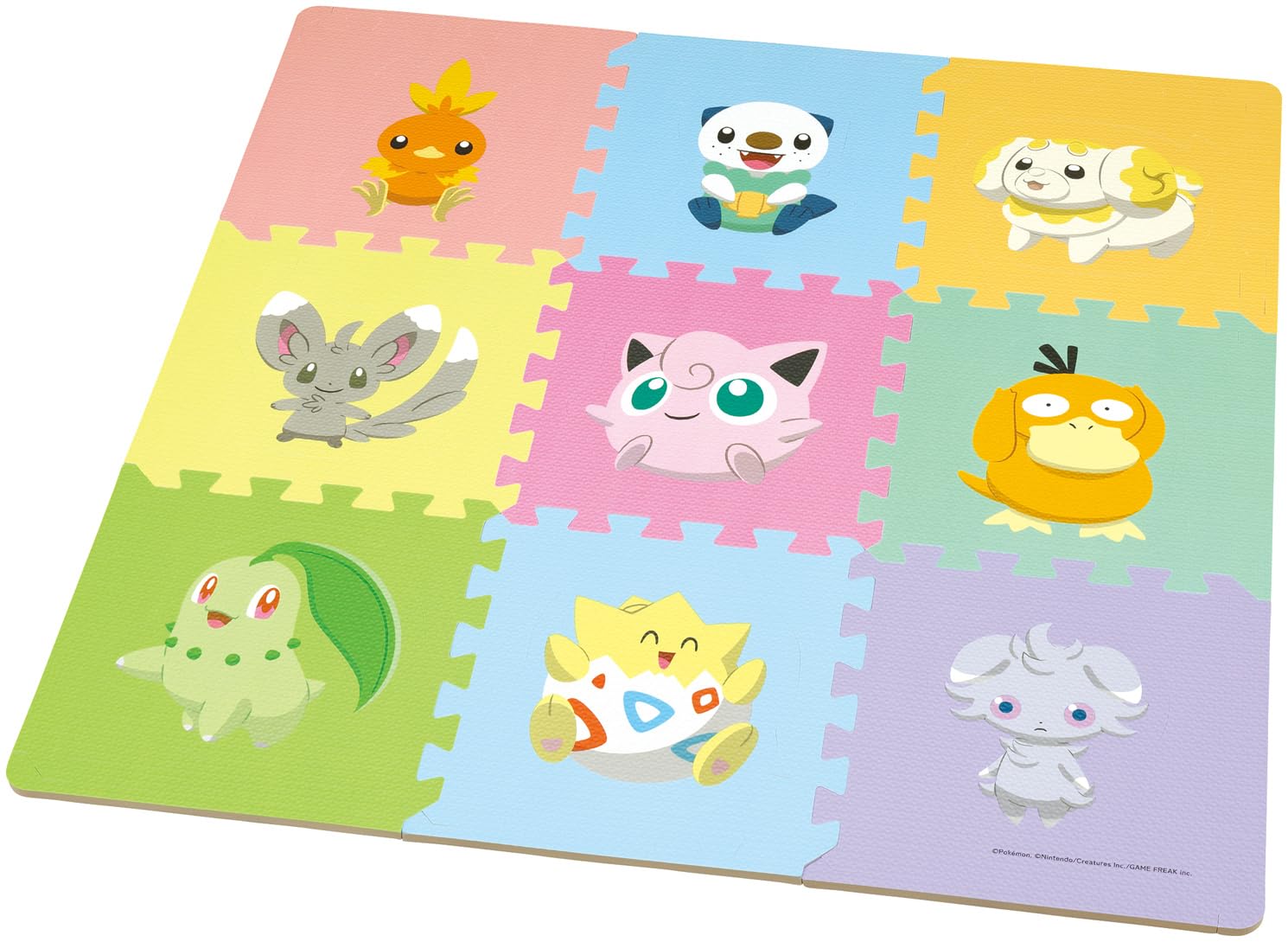 

Skater Puzzle Floor Pokemon Boys and Mats, 9-Piece Set, Mats, Toys, B, Girls, IPZM1-A