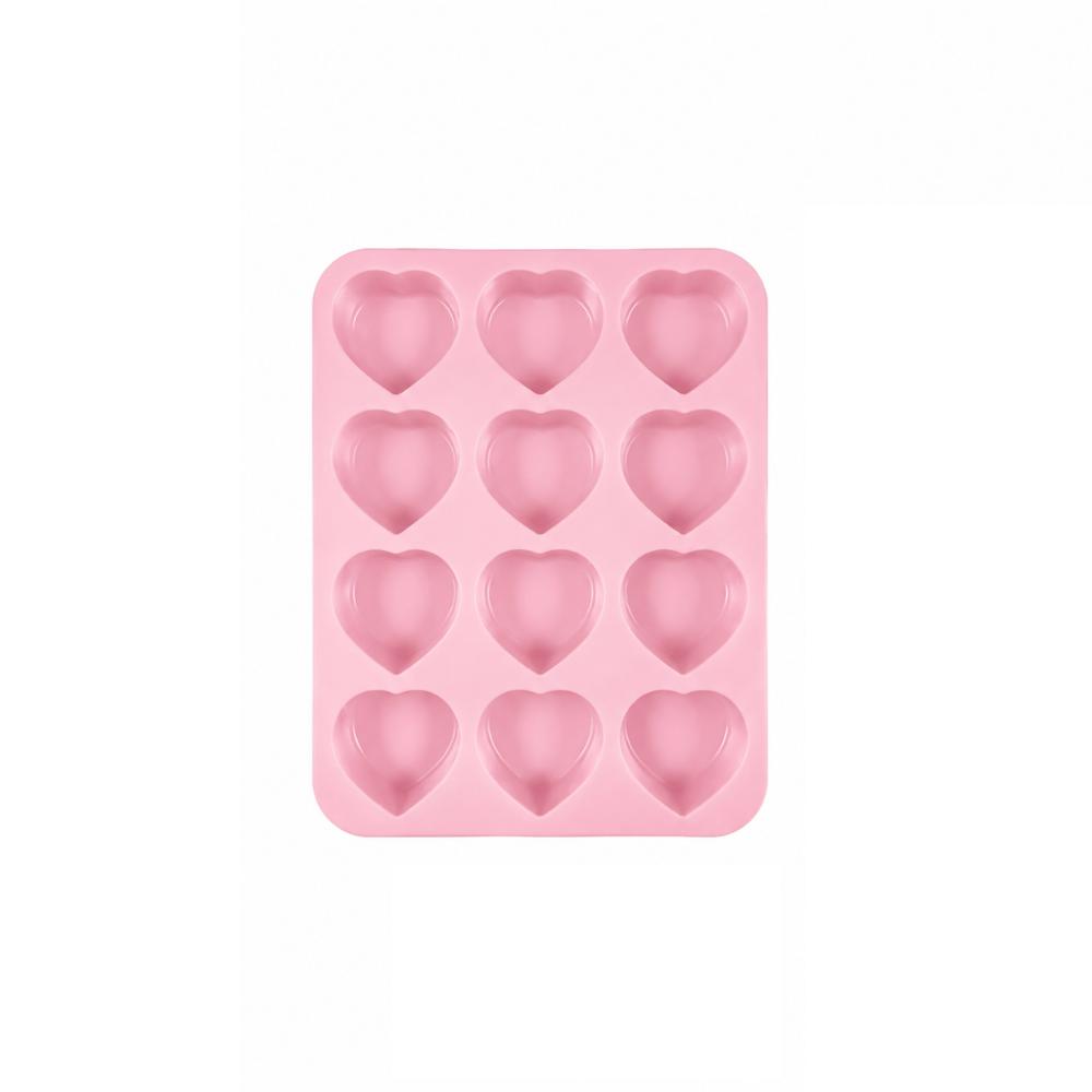 12-Cavity Heart-Shaped Mousse Cake Mold Food Grade Silicone French Pastry Mold  Dessert Making