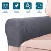 2Pcs/Set Couch Chair Protector Removable Armchair Covers Replaceable Solid Color Modern Polyester Fiber Armrest Arm Stretch Sofa
