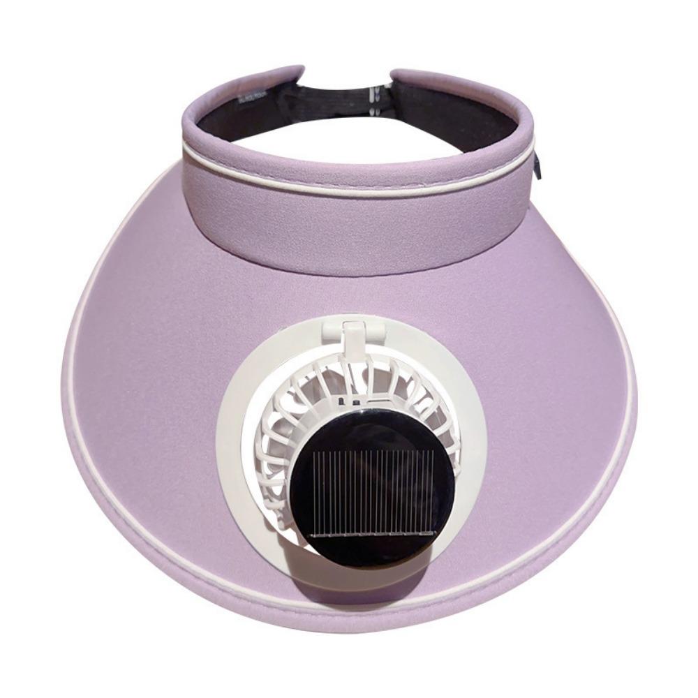 Solar Powered Fan Sun Hat with Fan Wide Brim Beach Sunshade Hat Outdoor Visor Hat  Fishing