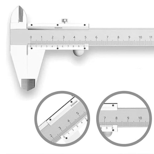 High-Precision Mechanical Caliper, Stainless Steel, Industrial Measuring Tool, with Storage Box (style)