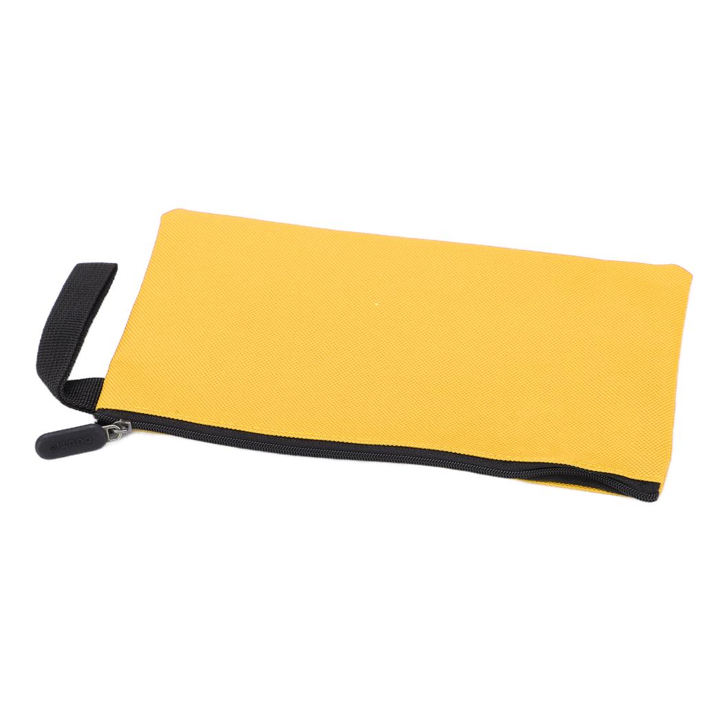 Canvas Werkzeugtasche Langlebig Wasserdicht Tragbar Canvas Reißverschlusstasche zur Aufbewahrung von GegenständenGelb