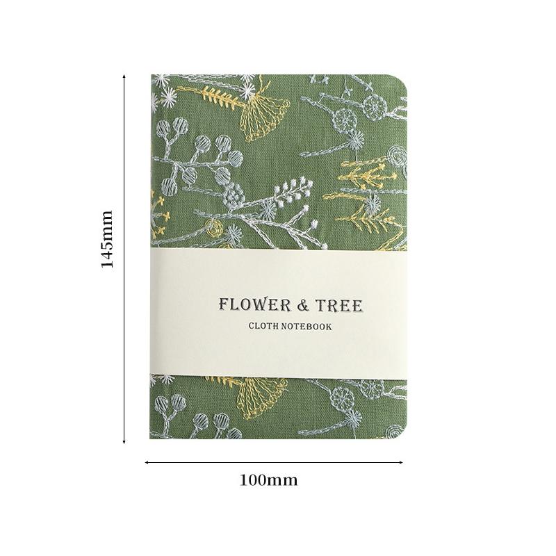

1 шт. блокнот А6 с нерегулярной вышивкой в виде цветов, портативный справочник, ультратолстый студенческий дневник, простой блокнот высокой ценности для студентов as the picture