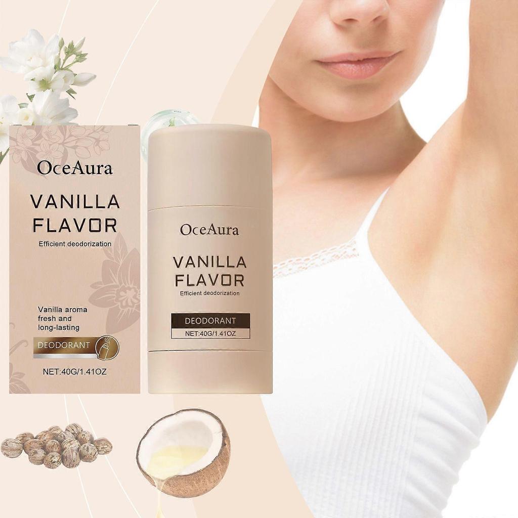 Vanilla Body Fragrance Bar, Natural Deodorant, Fresh Floral Scent, Body Care ,40g